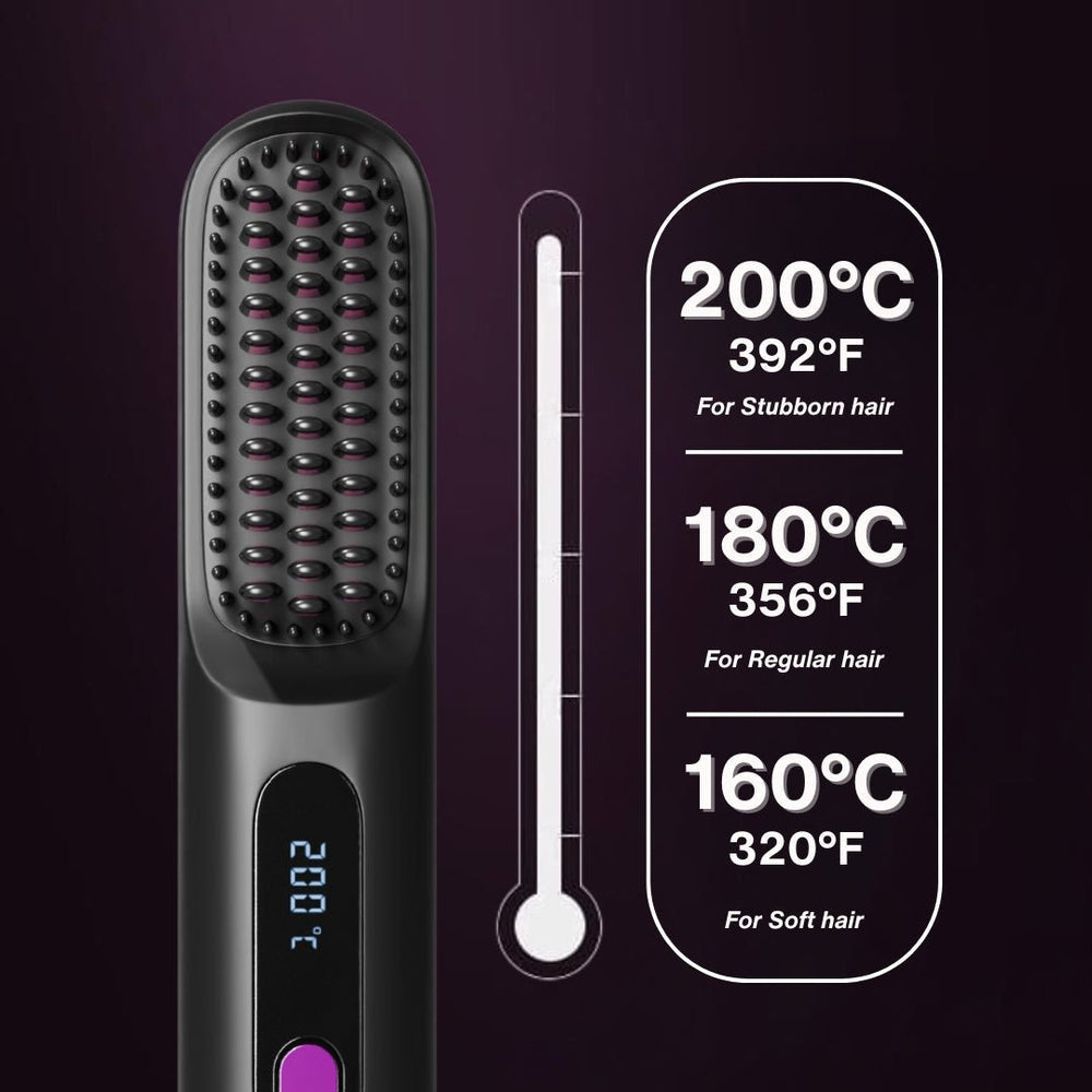Portable Straightener Brush - GoBrush PRO